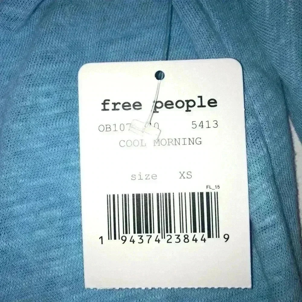 Free People We The Free Fresh Start Cool Morning Blouse XS NWT - Picture 4 of 4